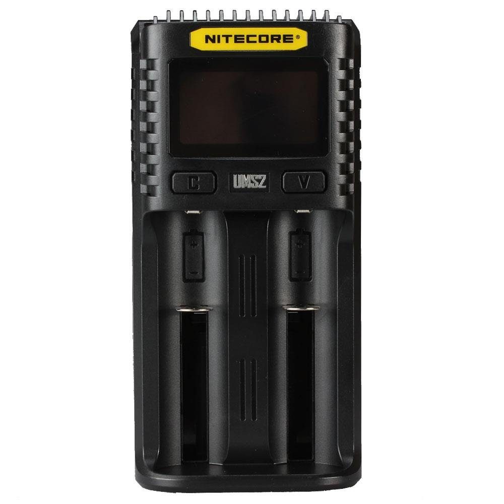 Nitecore UMS2 2-Schacht USB-Ladegerät mit LCD Batterie-Ladegerät