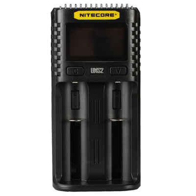 Nitecore UMS2 2-Schacht USB-Ladegerät mit LCD Batterie-Ladegerät