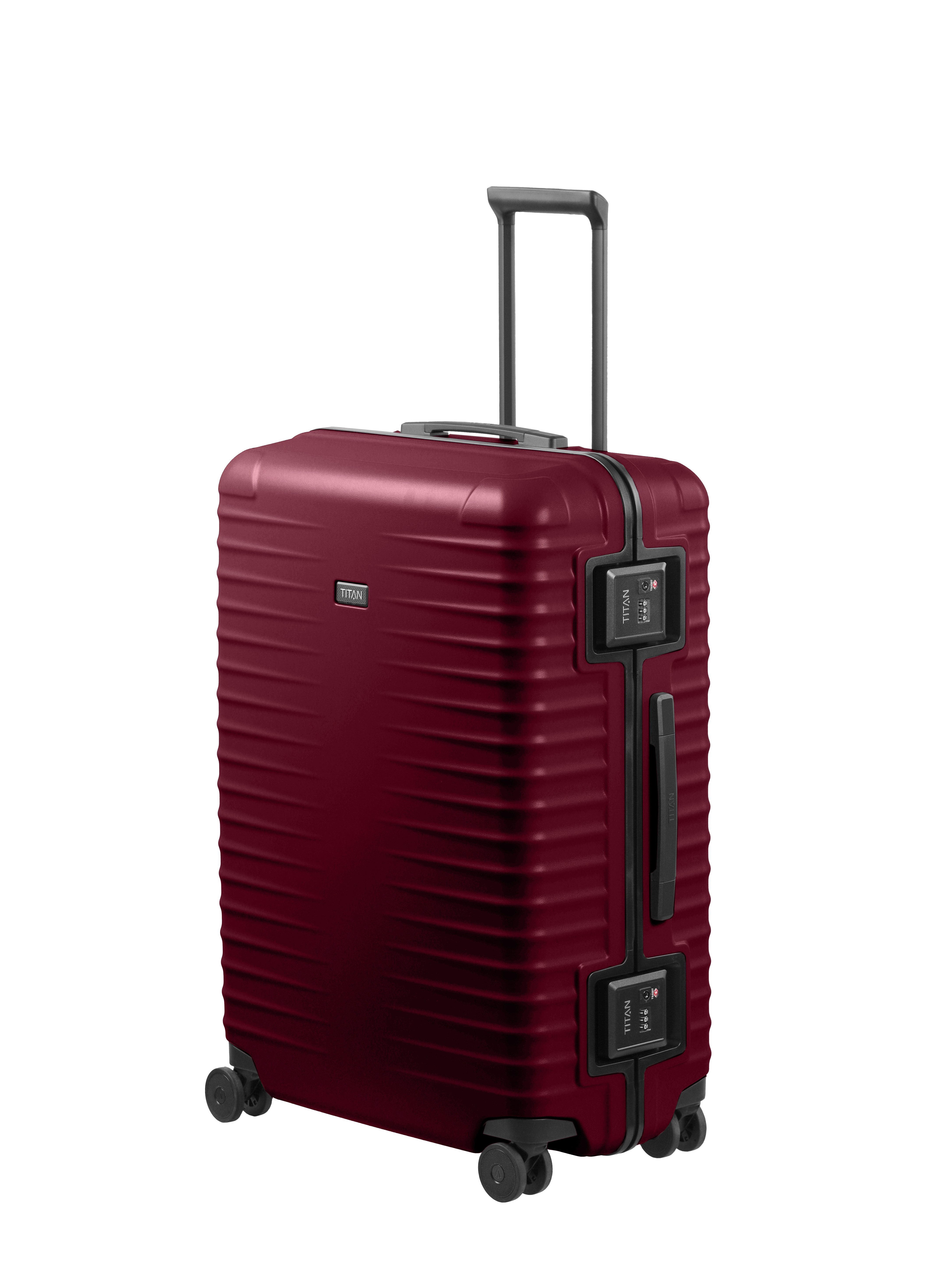 TITAN - Made in Germany Trolley OVERSEAS Koffer Hartschale, 4 Rollen, mit TSA-Rahmenschloss in verschiedenen Größen