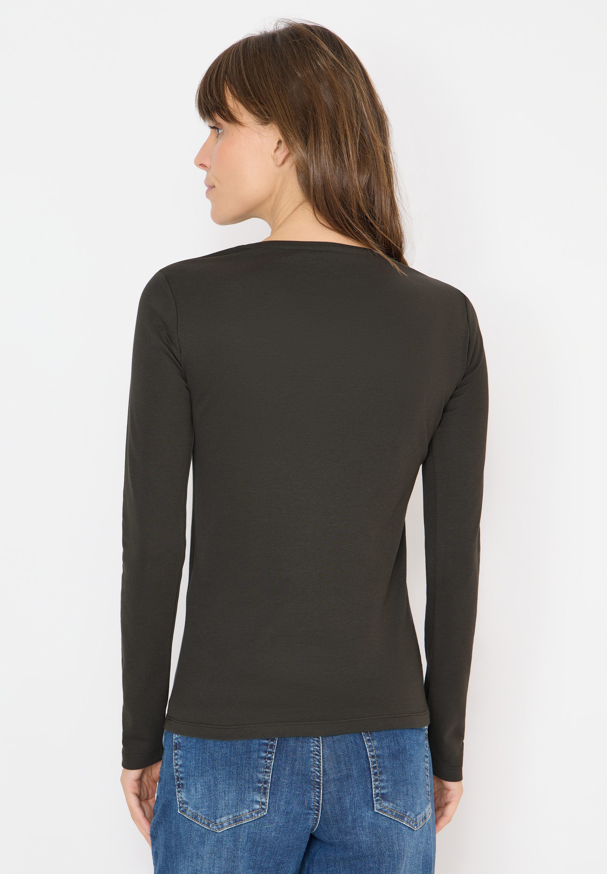 CECIL Langarmshirt aus reiner Baumwolle günstig online kaufen