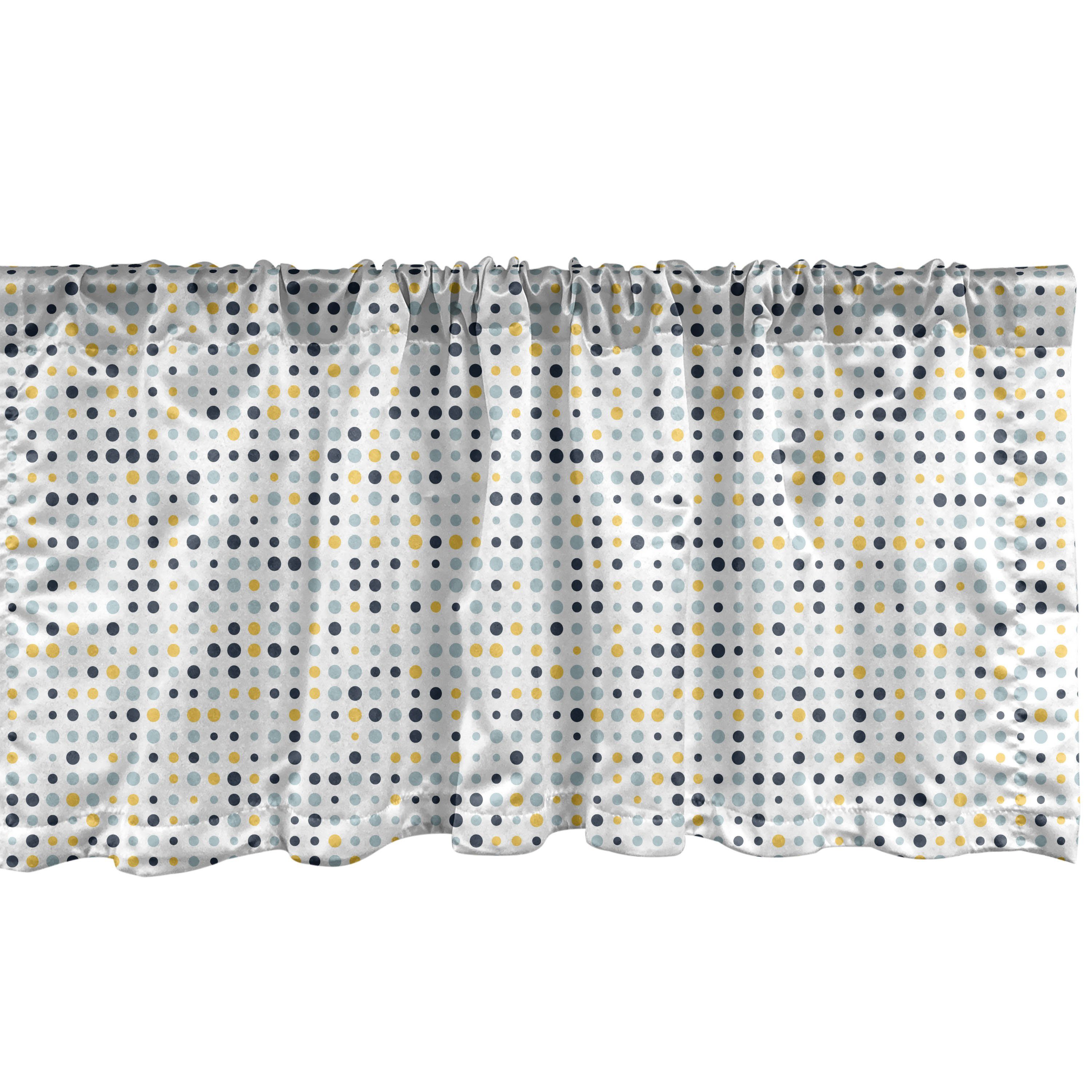 Scheibengardine Vorhang Volant Tupfen Continuing Schlafzimmer Runden mit Dekor Moderne Abakuhaus, Küche Stangentasche, für Microfaser