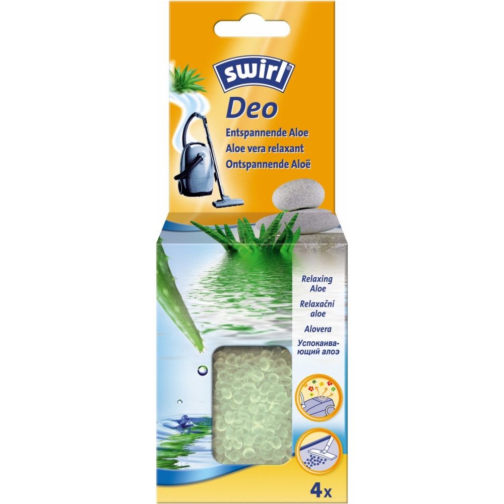 Swirl Staubsaugerbeutel Swirl Staubsauger-Deo Perlen mit Aloe Duft, passend für Swirl, Entspannende Aloe