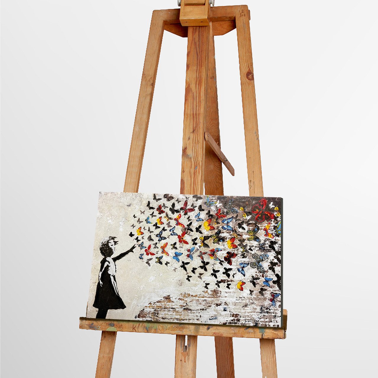 ArtUniverse Gemälde Butterfly Girl 30 x 45 cm, Menschenmotiv