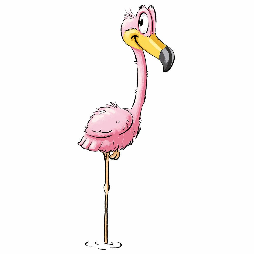 Ritzenhoff & Breker Kindergeschirr-Set Happy Zoo - Flamingo Flo (3-tlg), Porzellan