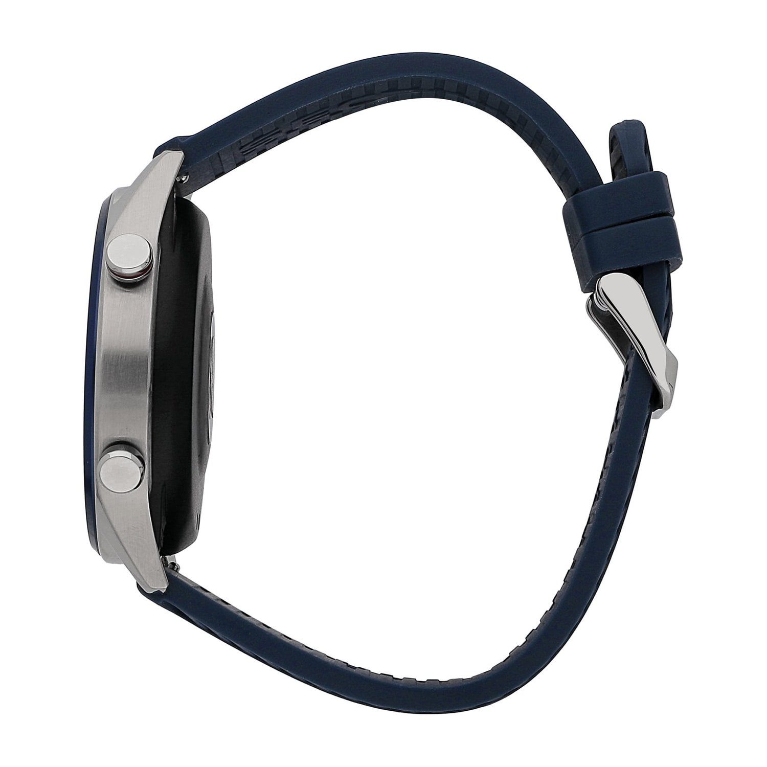 Sector Sector Herren Armbanduhr Smartwatch (kompatibel ab Android 5.1+ und IOS 8.0), Analog-Digitaluhr, Herren Smartwatch rund, groß (ca. 44mm), Silikonarmband blau, Sport