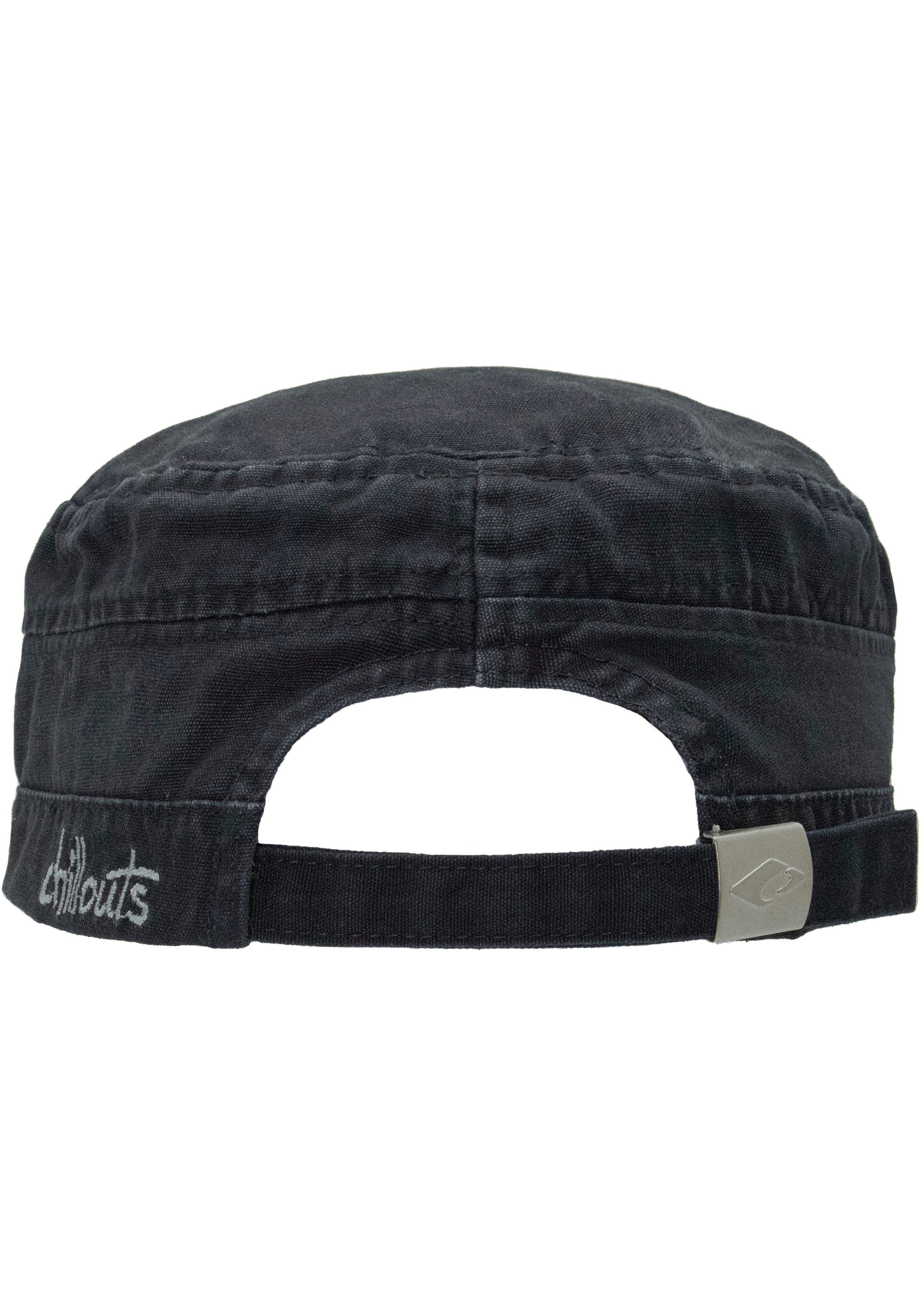 One chillouts navy Paso Hat Army Baumwolle, washed atmungsaktiv, aus Size reiner Cap El