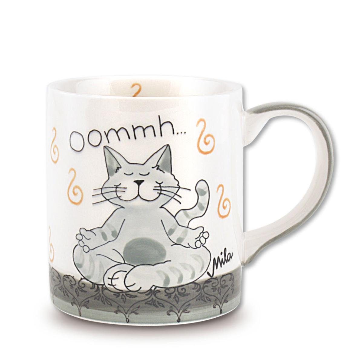 Mila Becher Mila Keramik-Becher Oommh Katze Pure, Keramik