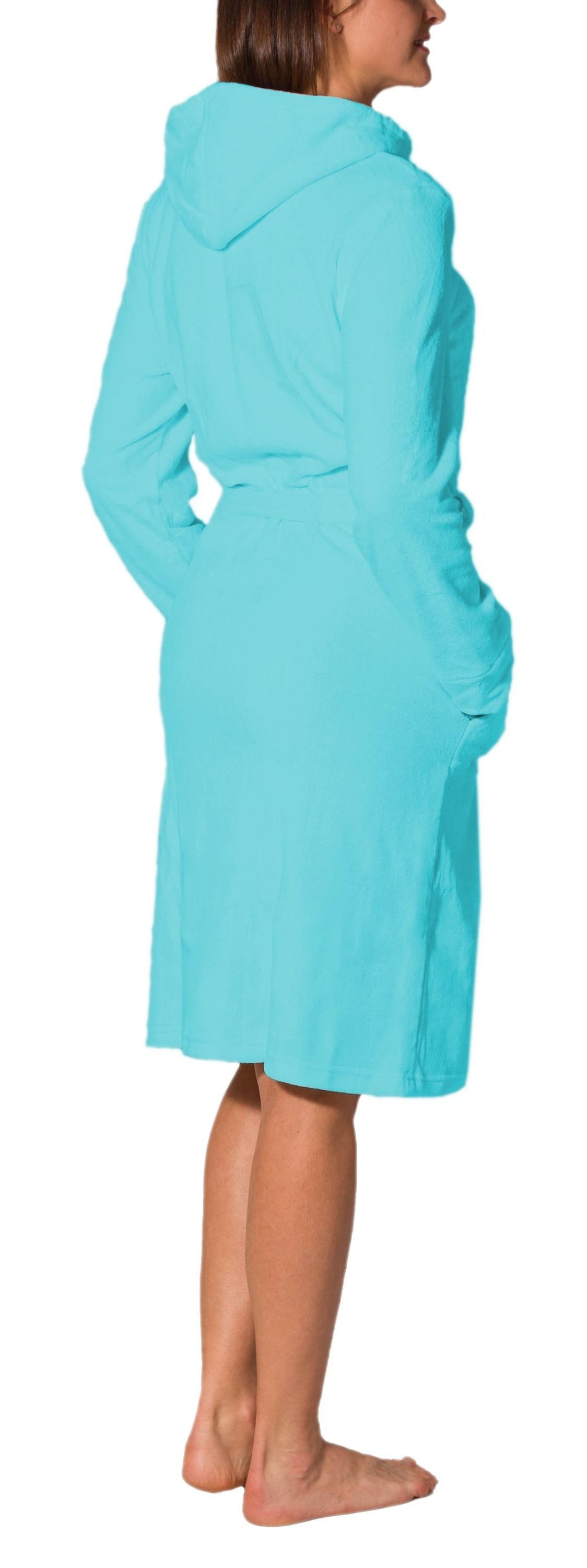 Aquarti Damenbademantel Aquarti Damen Bademantel Morgenmantel günstig online kaufen