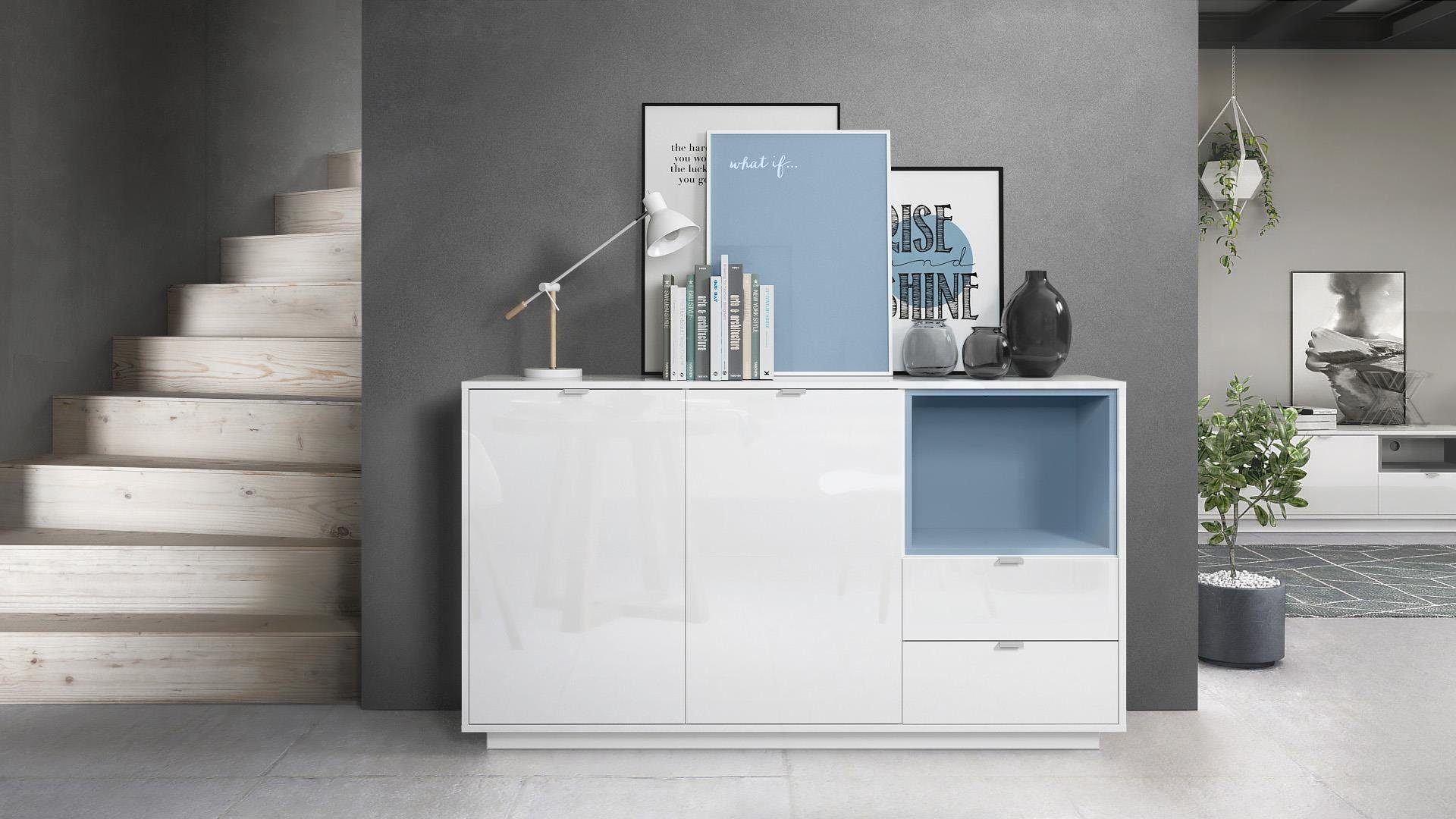 Vladon Sideboard Metro (Kommode, mit 2 günstig online kaufen