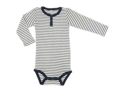 Name It Langarmbody Name It Jungen Baby-Body langärmelig mit Streifen (1-tlg) mit Druckknöpfen im Schritt