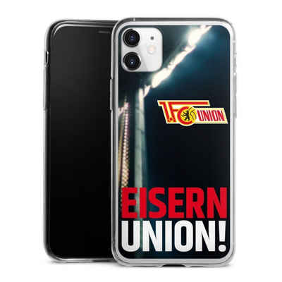 DeinDesign Handyhülle Fanartikel 1. FC Union Berlin Fußball Eisern Union Typo, Apple iPhone 11 Slim Case Silikon Hülle Ultra Dünn Schutzhülle