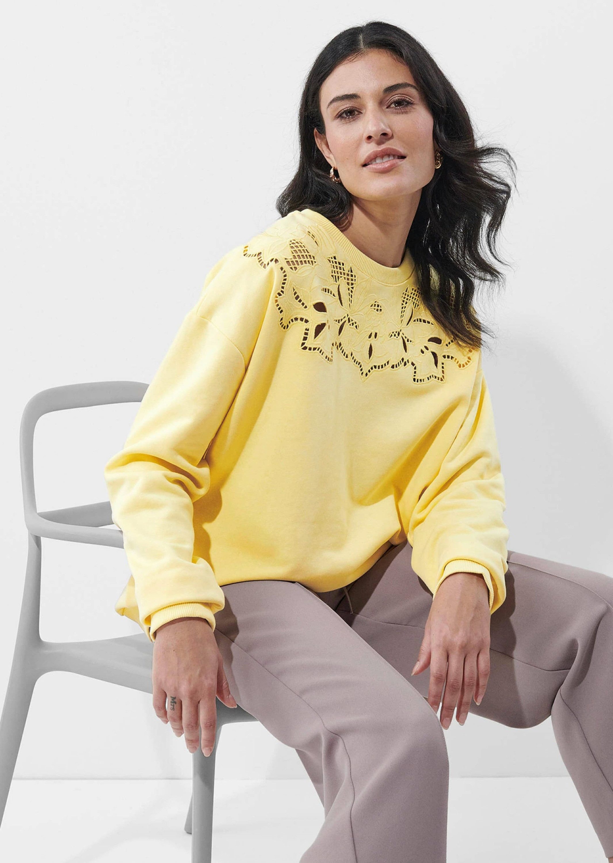 Alba Moda Strickpullover Sweatshirt