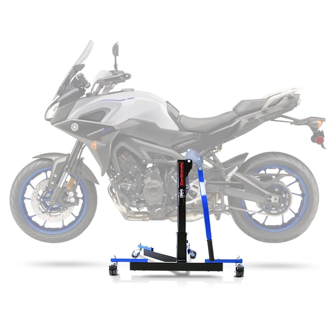 ConStands Motorradheber CS Power Evo-Zentralständer für Yamaha MT-09 Tracer 900 15-20 Blau