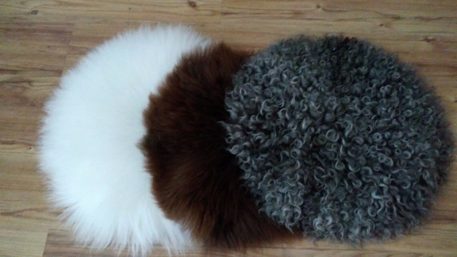 Provellus Sitzkissen Stuhlauflage Lammfell XL Schaffell Sitzkissen Fellkissen 40 cm