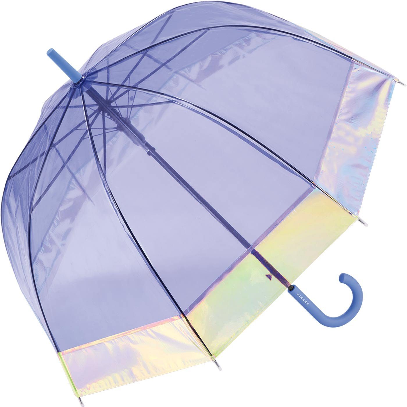 Esprit Stockregenschirm Automatik-Glockenschirm Shiny Border transparent, günstig online kaufen