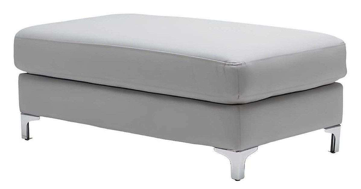 Xlmoebel Hocker Lounge Hocker GENOVAst aus edlem Textil mit modernem Design (Hocker Genova), Hergestellt in Europa