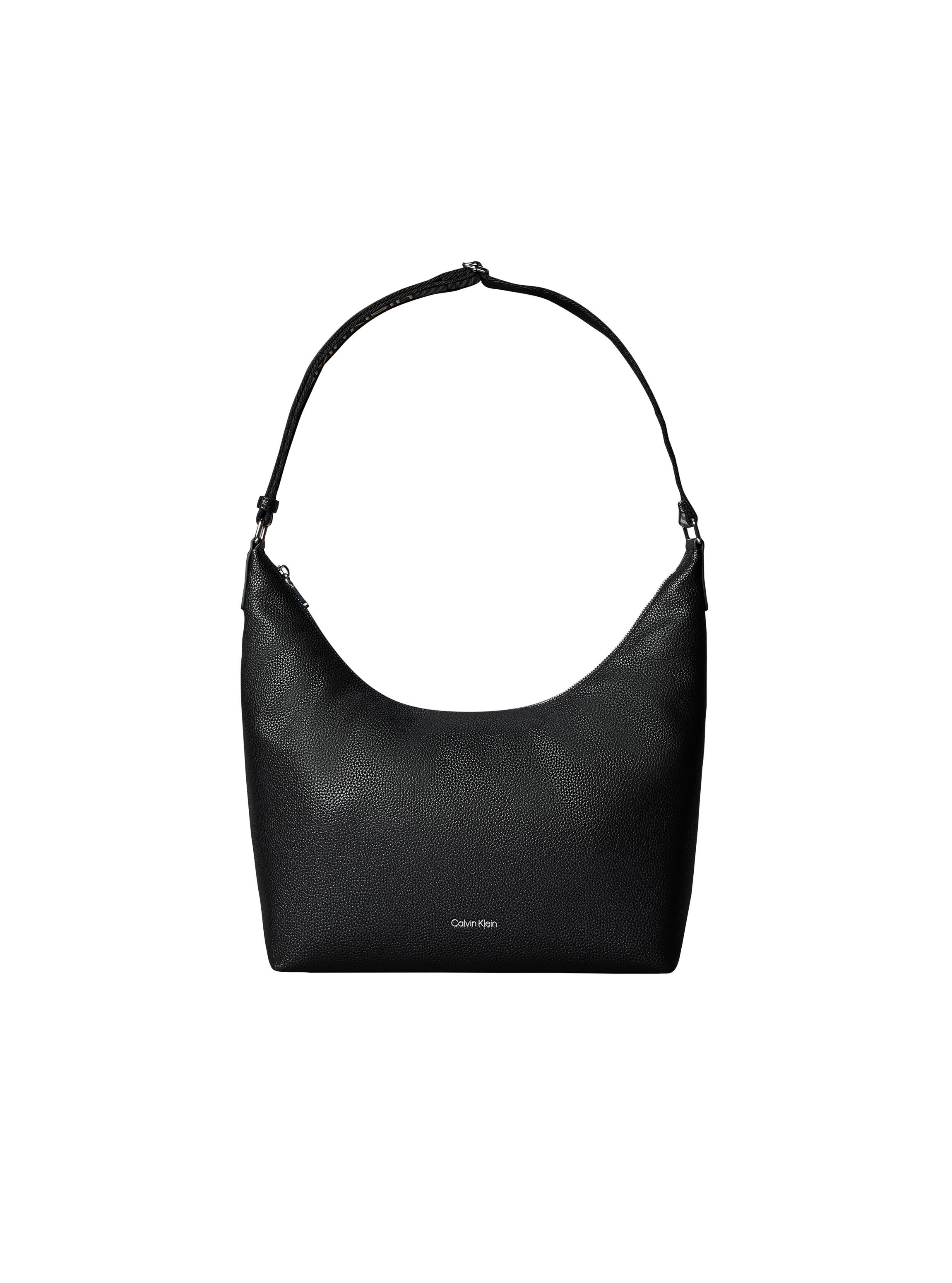 Calvin Klein Schultertasche WEBBING STRAP MD SHOULDER BAG, Umhängetasche, Beuteltasche, Hobo, Logoschriftzug am Schulterriemen