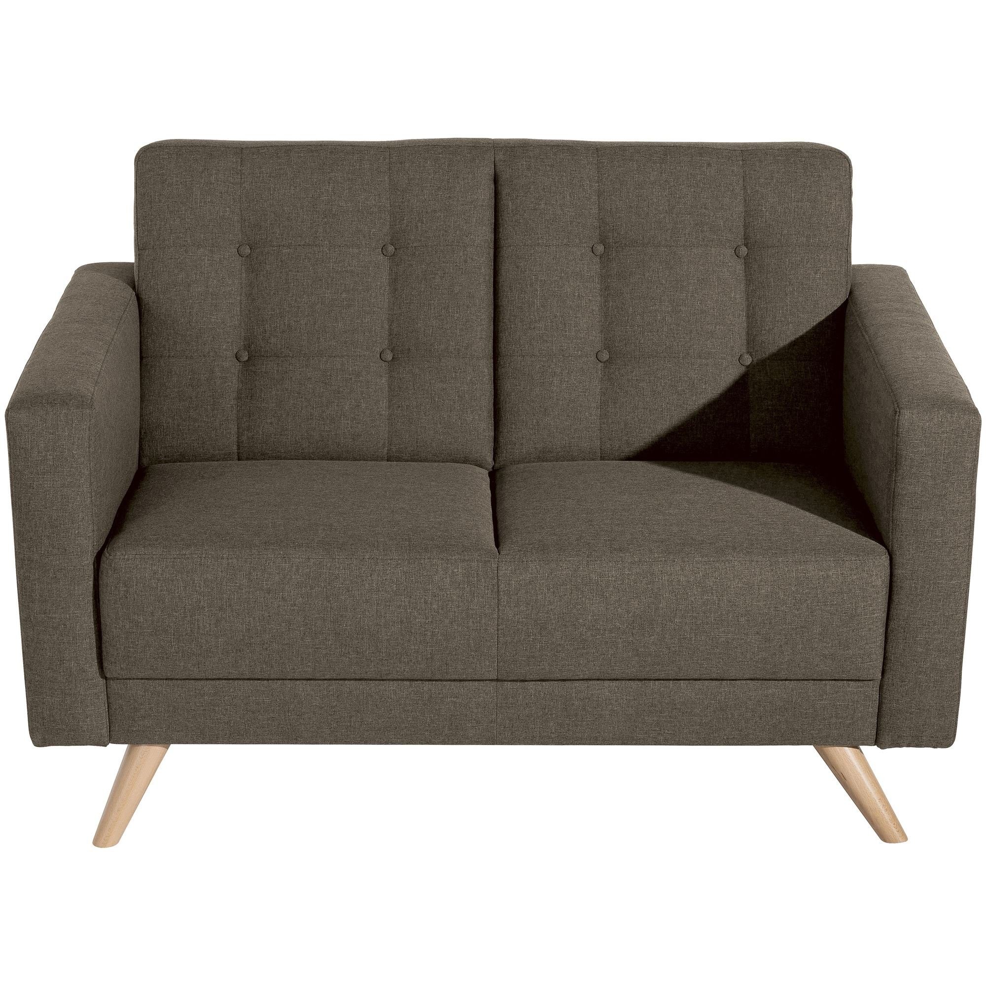 Sofa Teile, hochwertig 2-Sitzer 1 Sofa Flachgewebe Kostenlosem natur, Sparpreis Buche 58 verarbeitet,bequemer Bezug Sitz Versand aufm Karisa Kessel inkl.