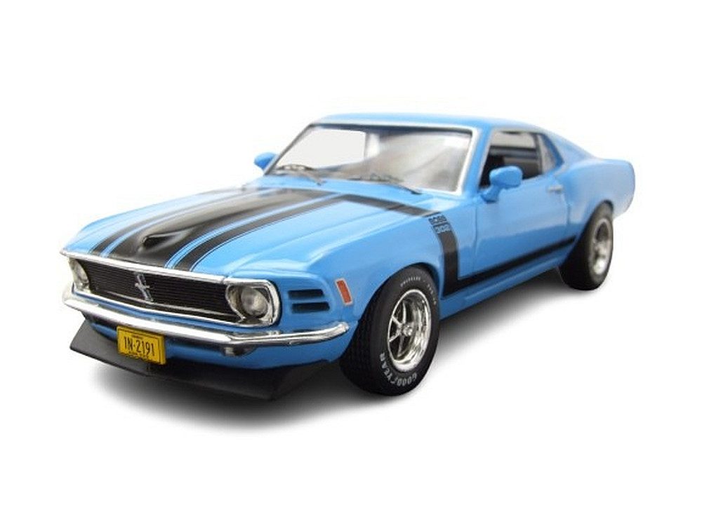 ixo Models Modellauto Ford Mustang Boss 302 1970 blau, Maßstab 1:43