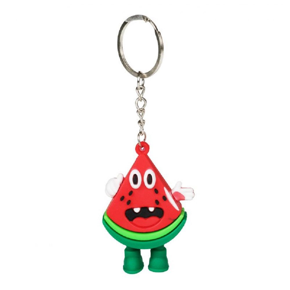 Schlüsselanhänger Schlüsselanhänger Mini Melone Anhänger 4 cm 3D Geschenk Cartoon