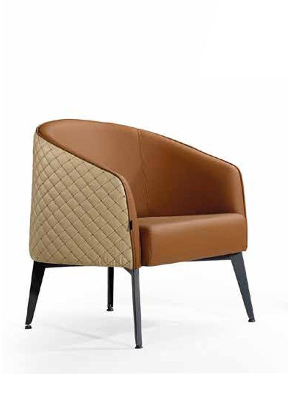 Xlmoebel Relaxsessel Polstersessel Couch Lounge für Büro, Hotel und Club in Braun (1-St), Made in Europa