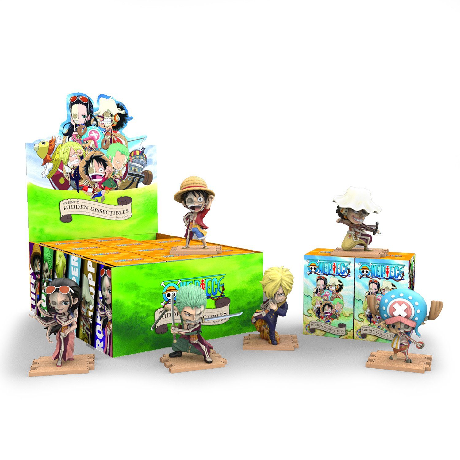 One Piece Anime Sammelfigur Mighty Jaxx One Piece Serie 1 - Freeny's Hidden Dissectibles, Eine Packung – enthält eine zufällige Figur