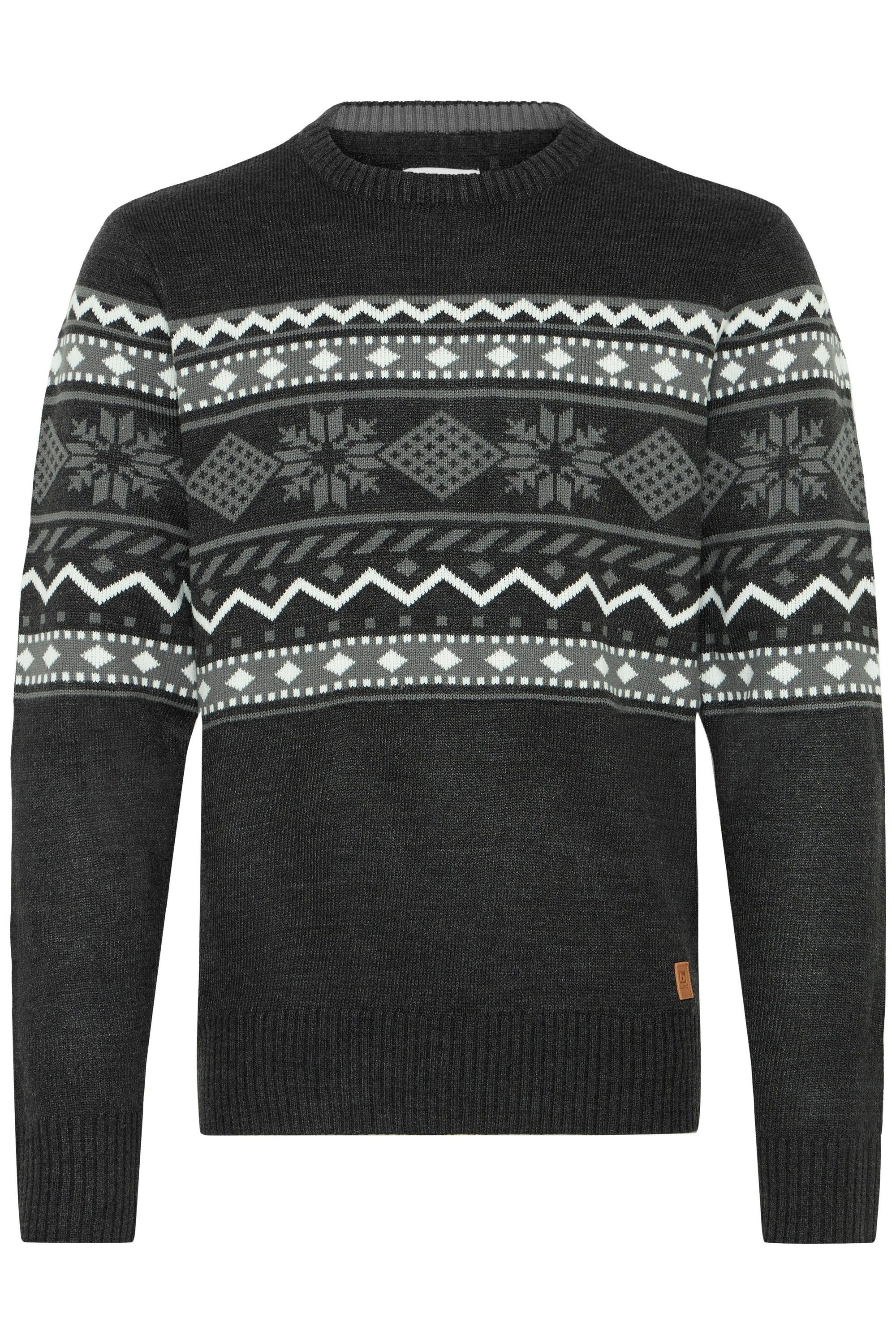 Blend Strickpullover BHNohr Klassischer Norweger Grobstrickpullover günstig online kaufen