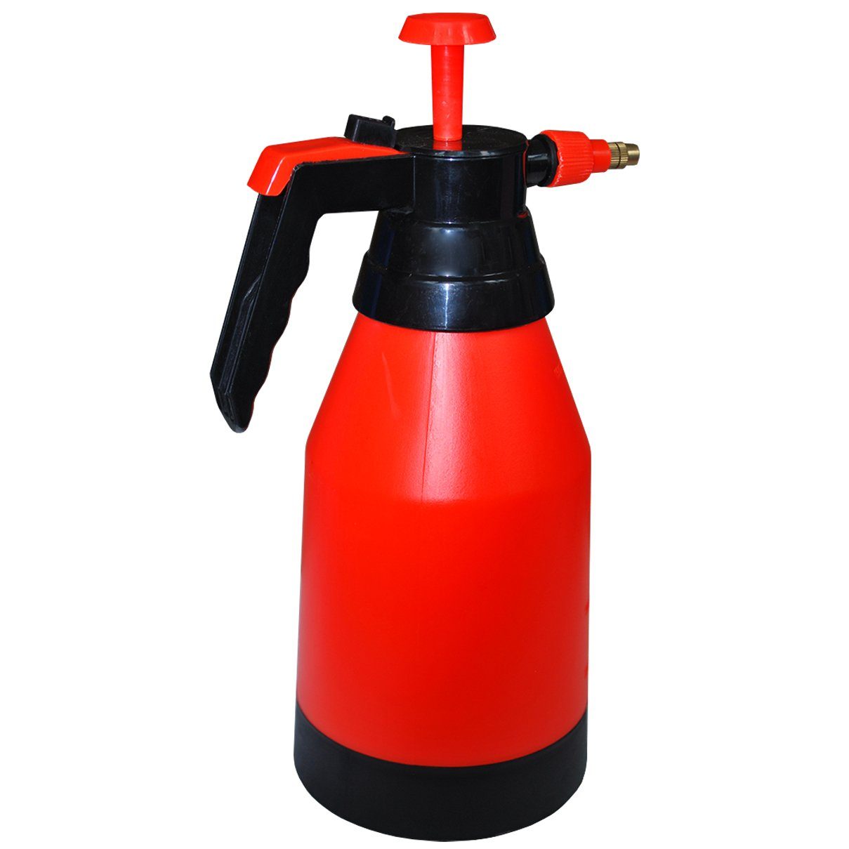 HELO24 Sprühflasche Handsprüher Drucksprüher 1,5L Sprühpumpe Pflanzen Sprüher rot H2, (1-tlg), 1,5L Drucksprüher, verstellbare Düse, manuell pumpbar