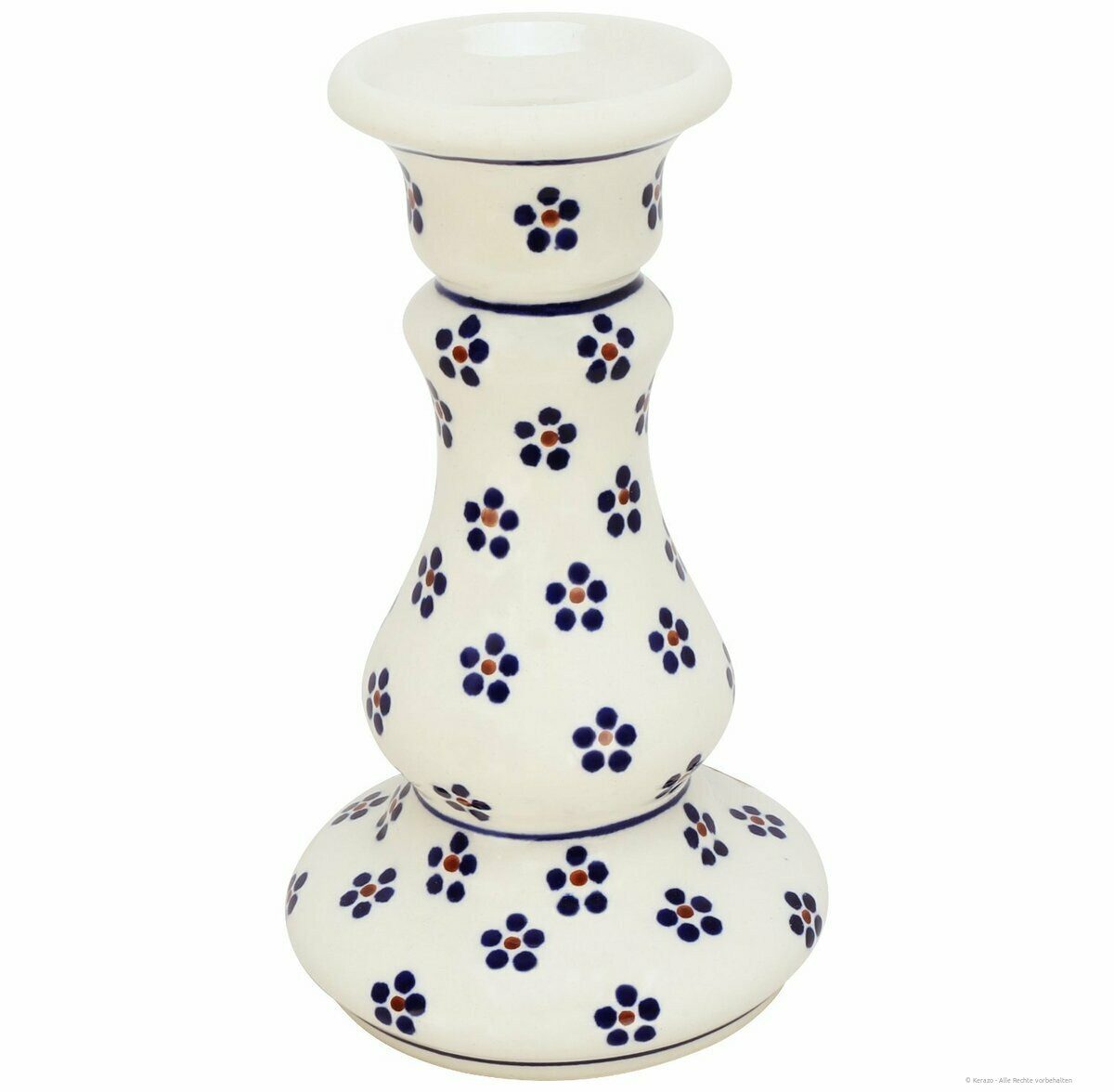 Bunzlauer Keramik Kerzenständer Bunzlauer Keramik Baluster Kerzenständer Ø10 cm,16,7 cm hoch, Dekor225