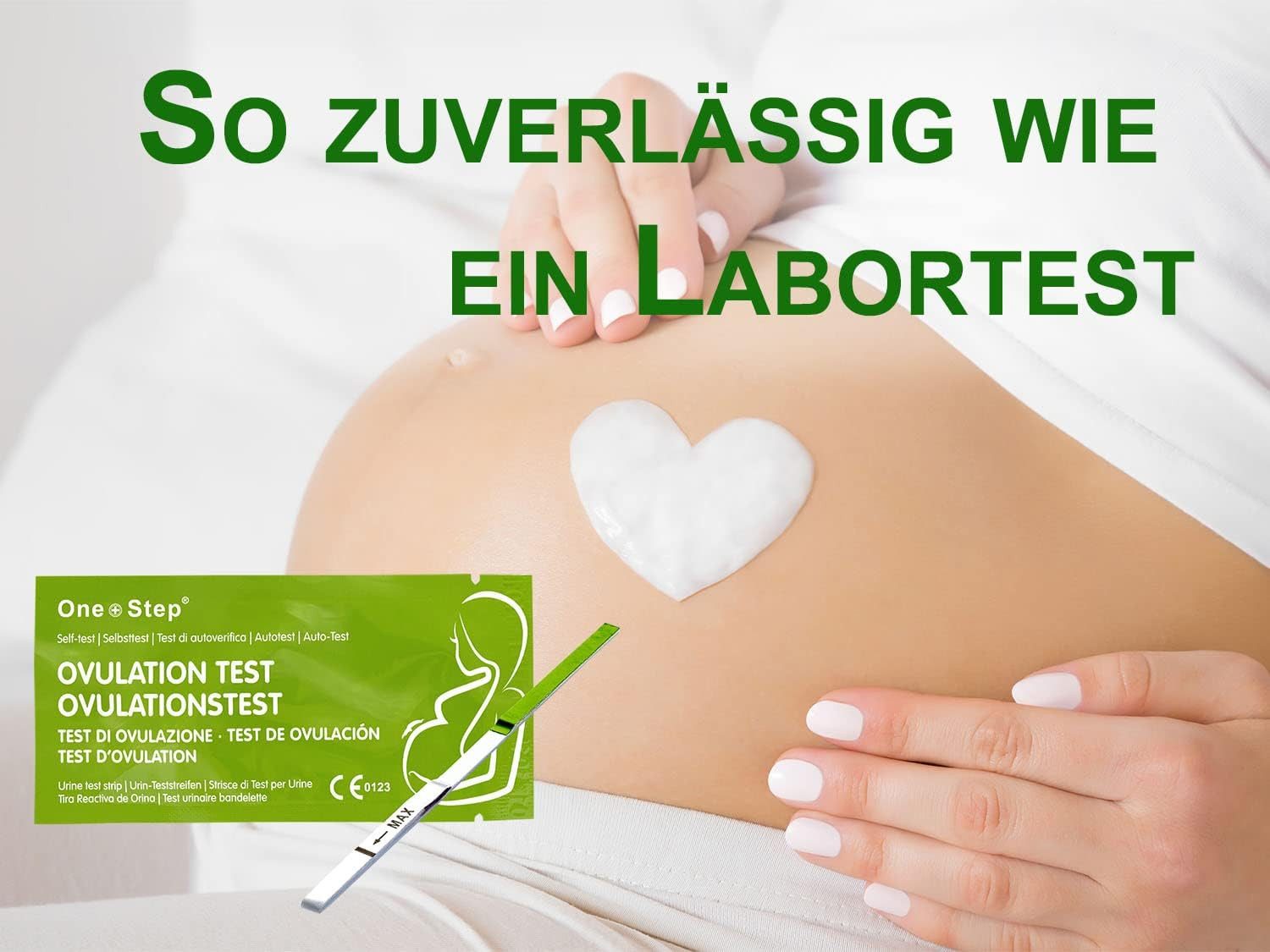 One+Step Ovulationstest GreenLine mit optimaler Sensitivität 20 miu/ml, 20-tlg.