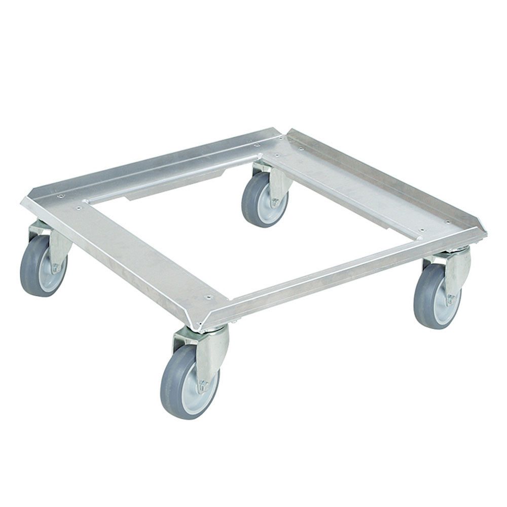 BRB-Lagertechnik Transportroller Transportroller/Kistenroller für Behälter 500x500 mm, Edelstahl