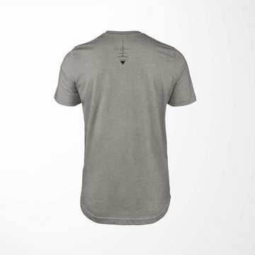 Sinus Art T-Shirt Premium T-Shirt Alchemy Serie Symbole angenehmer Tragekomfort feine Struktur No.0003