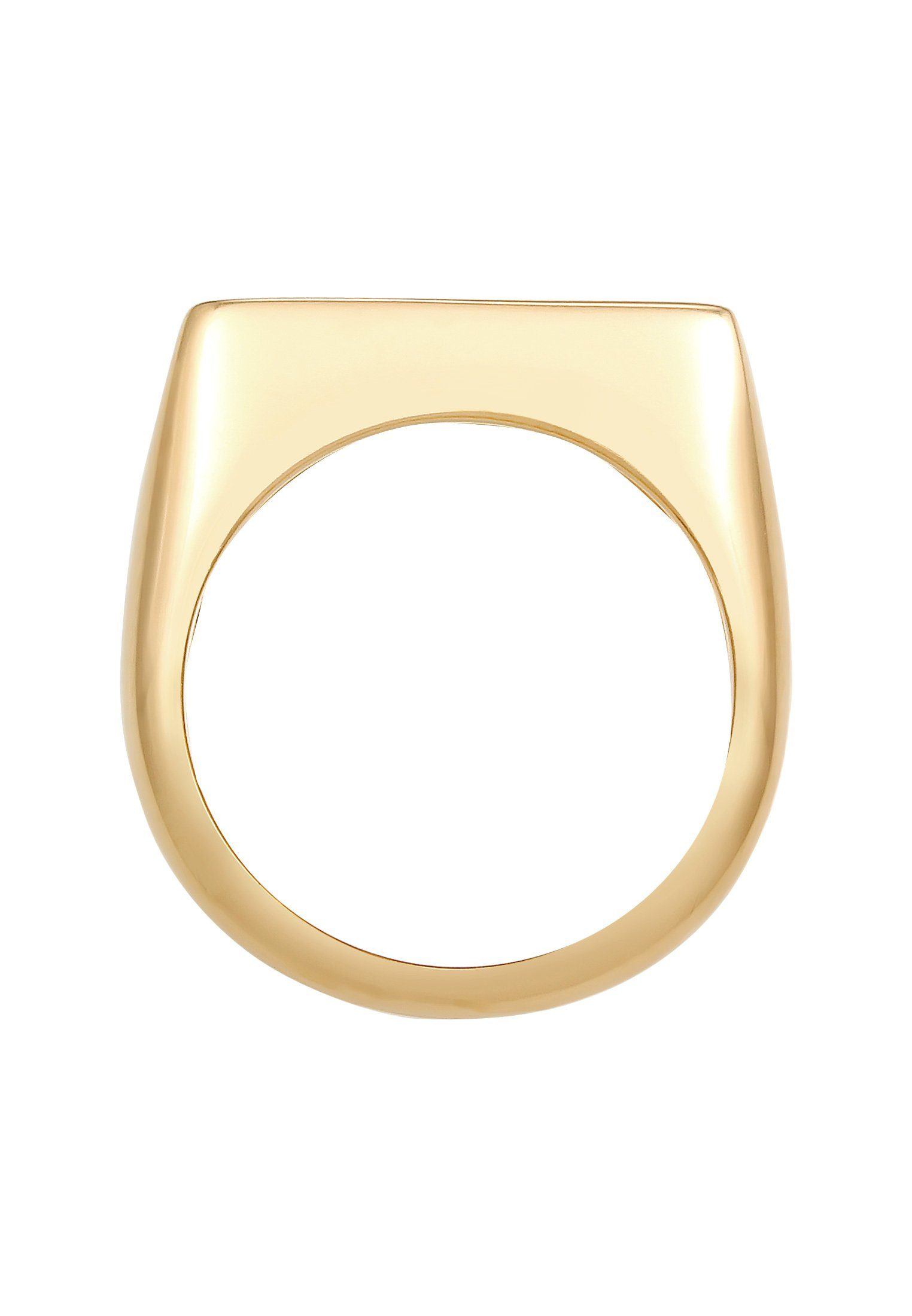 Elli Siegelring Siegelring Glanz Schlicht Trend 925 Silber