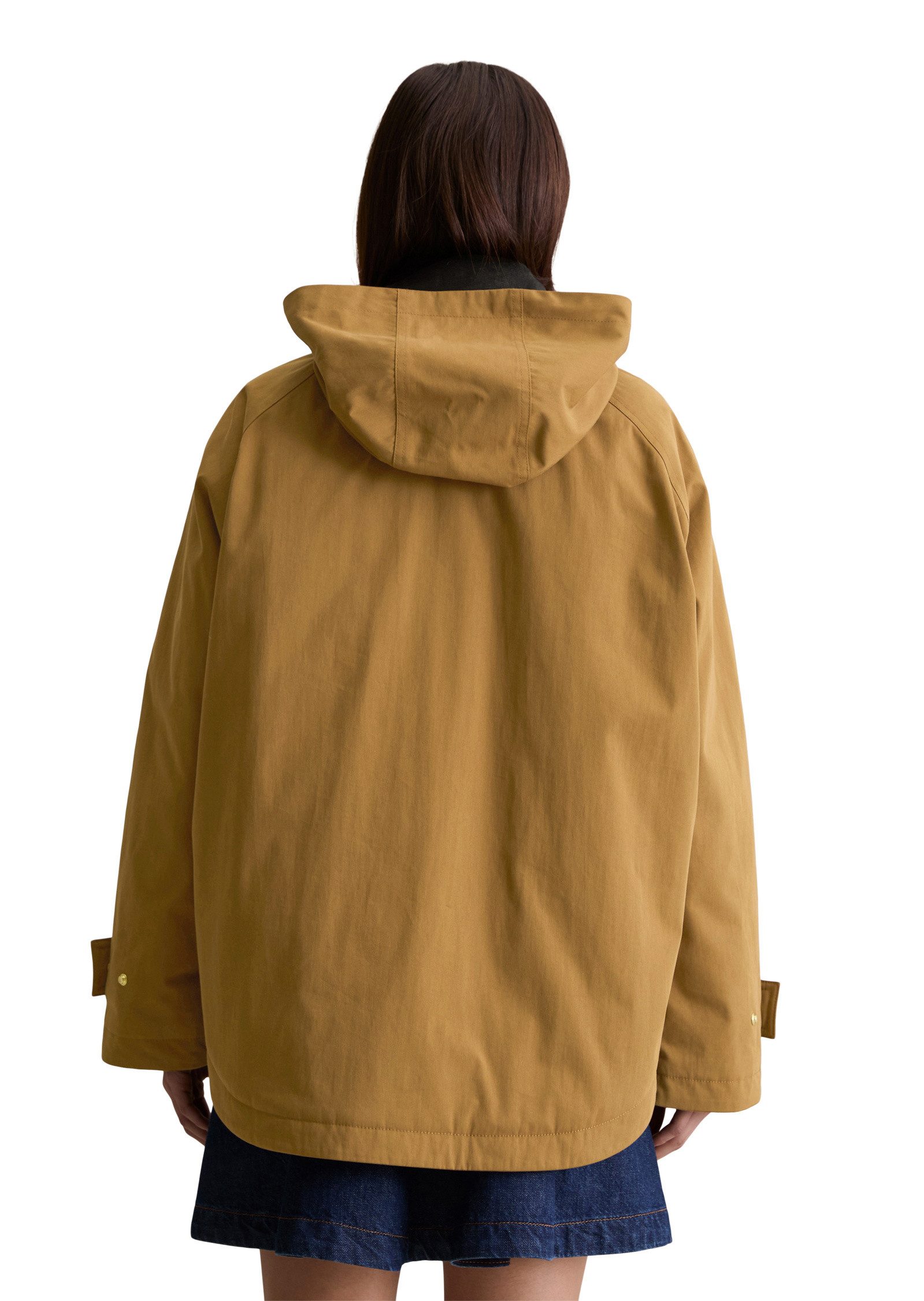 Marc O'Polo DENIM Kurzmantel aus Waxed-ORganic-Cotton-Nylon-Mix