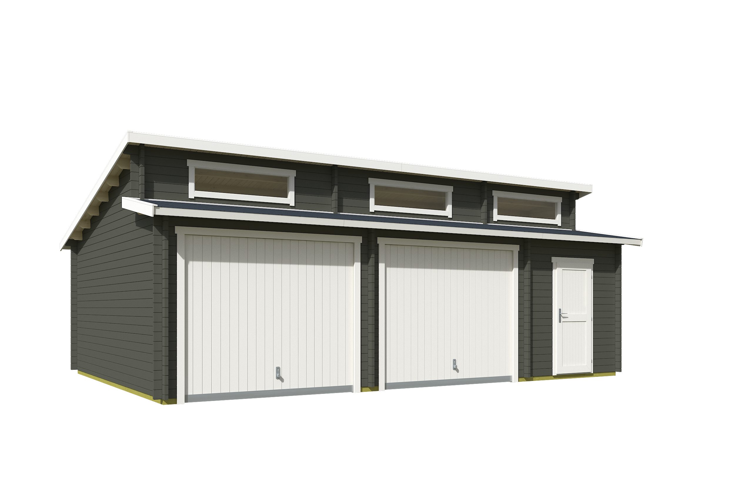 Nordic Holz Garage HAWAII, BxT: 820x579 cm, 207 cm Einfahrtshöhe, mit Schwingtor