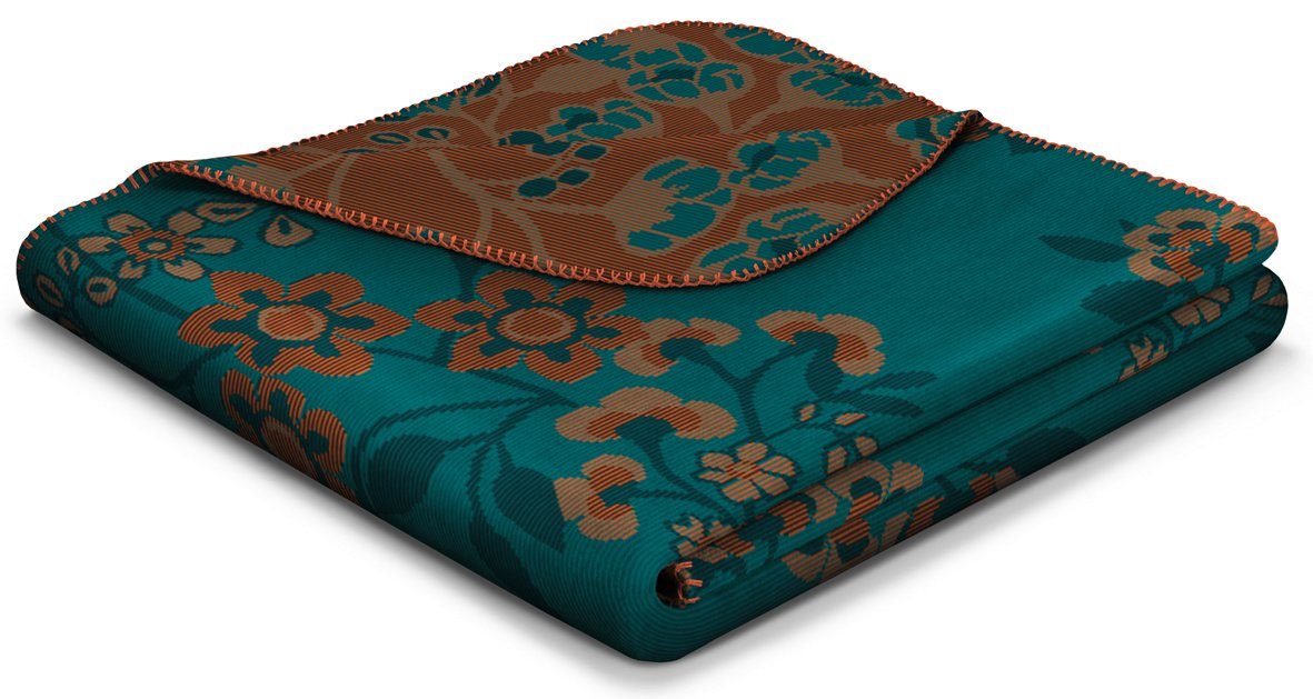 Wohndecke Oriental Flowers, florale Sofadecke in günstig online kaufen