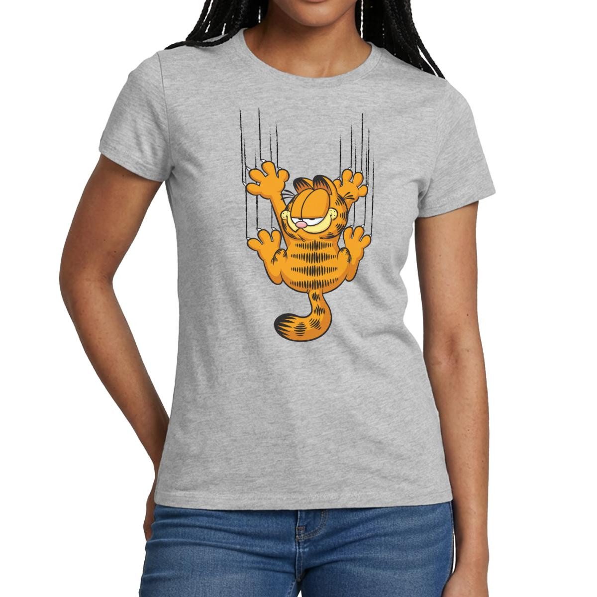 T-Shirt Garfield Kratzer Frauen T-Shirt