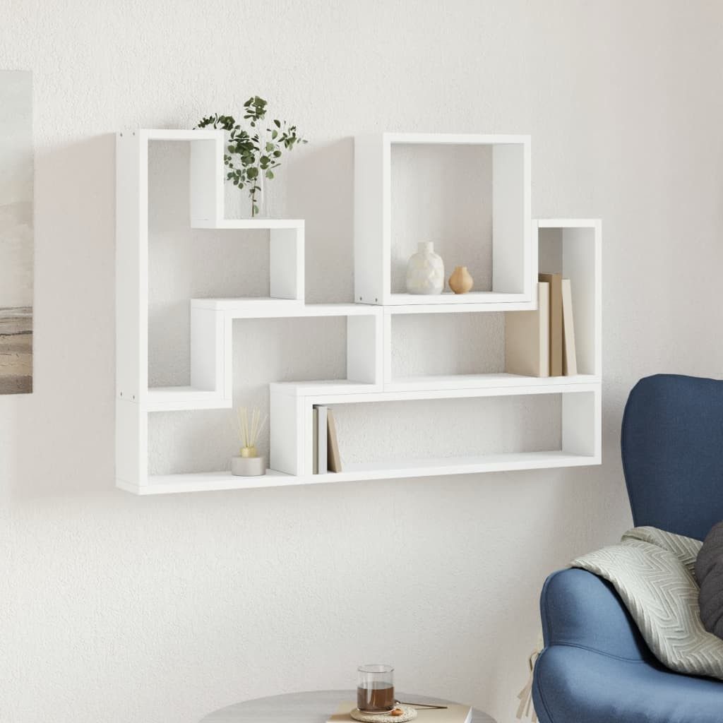 vidaXL Regal Wandregal Weiß 96x12x64 cm günstig online kaufen