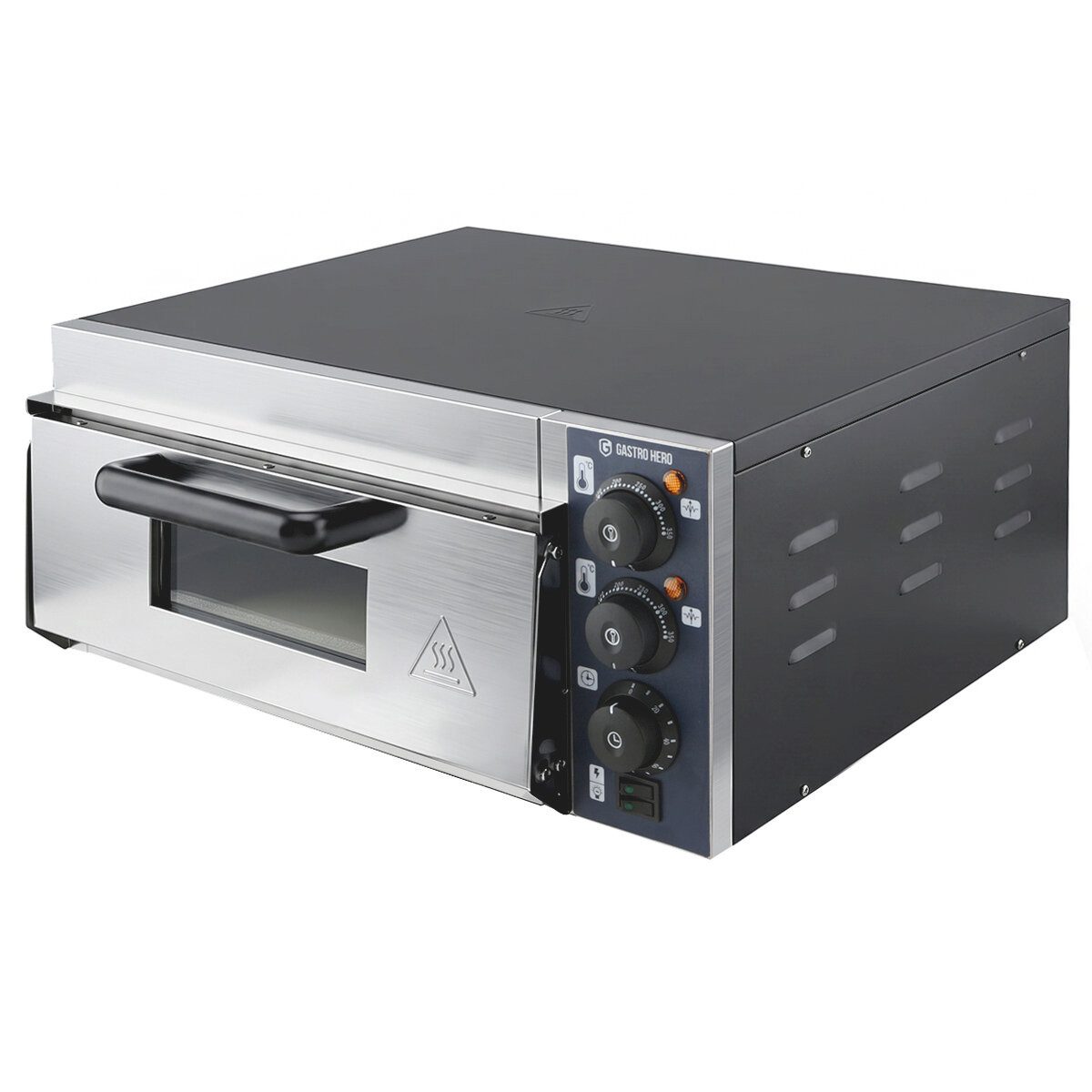 GastroHero Pizzaofen Pizzaofen Basic 35 2 kW 35 cm Edelstahl Pizzaofen
