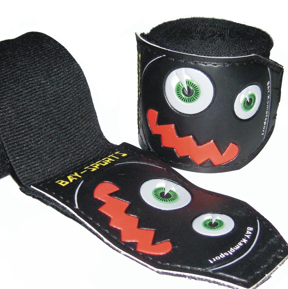 BAY-Sports Бокс-повязки Monster 3D Kinder Box-Bandagen Handbandagen Boxen Kickboxen schwarz