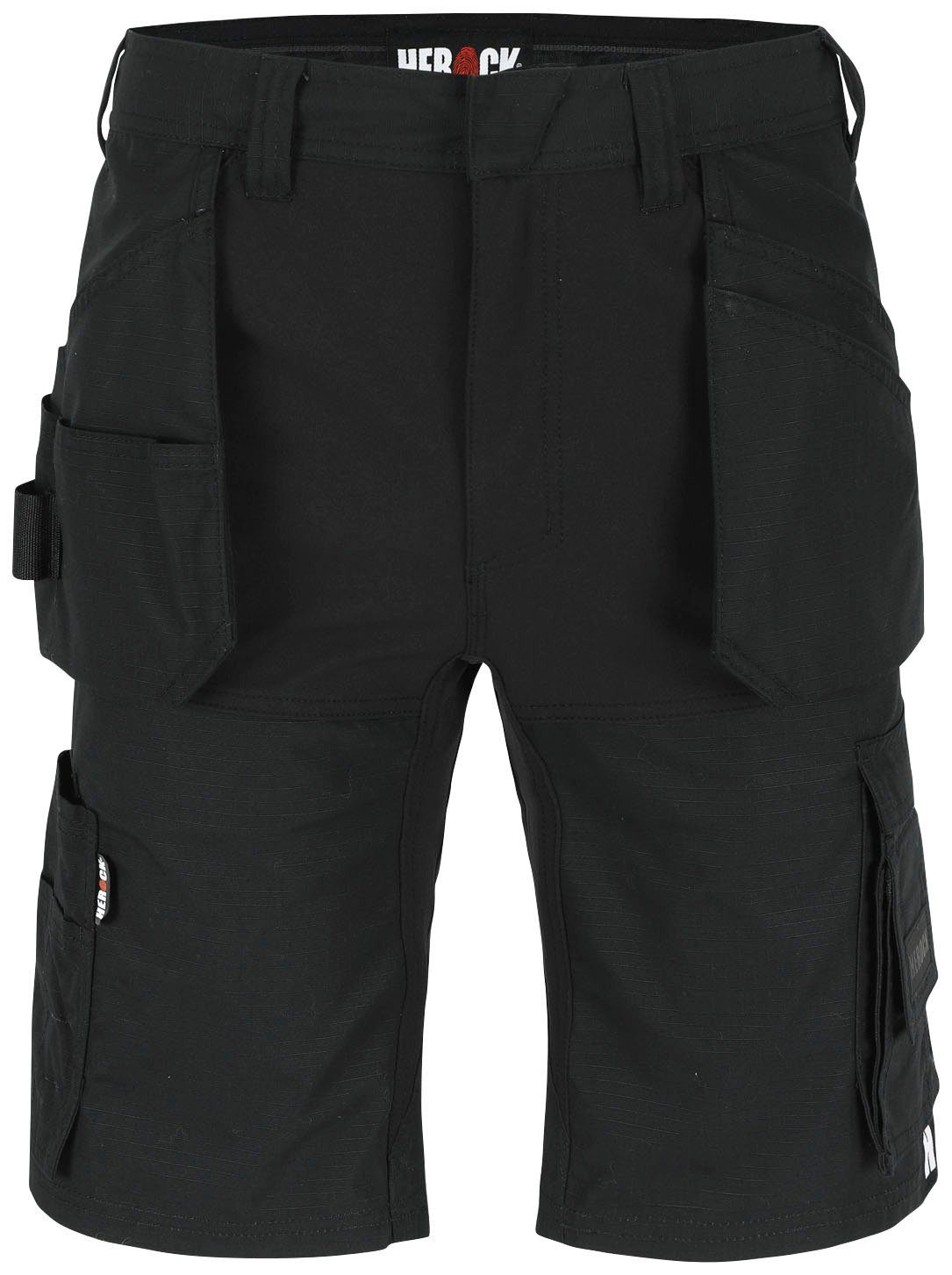 Herock Bermudas Speri Multi-Pocket, feste Nageltaschen, 4-Wege-Stretch, hoher Komfort schwarz