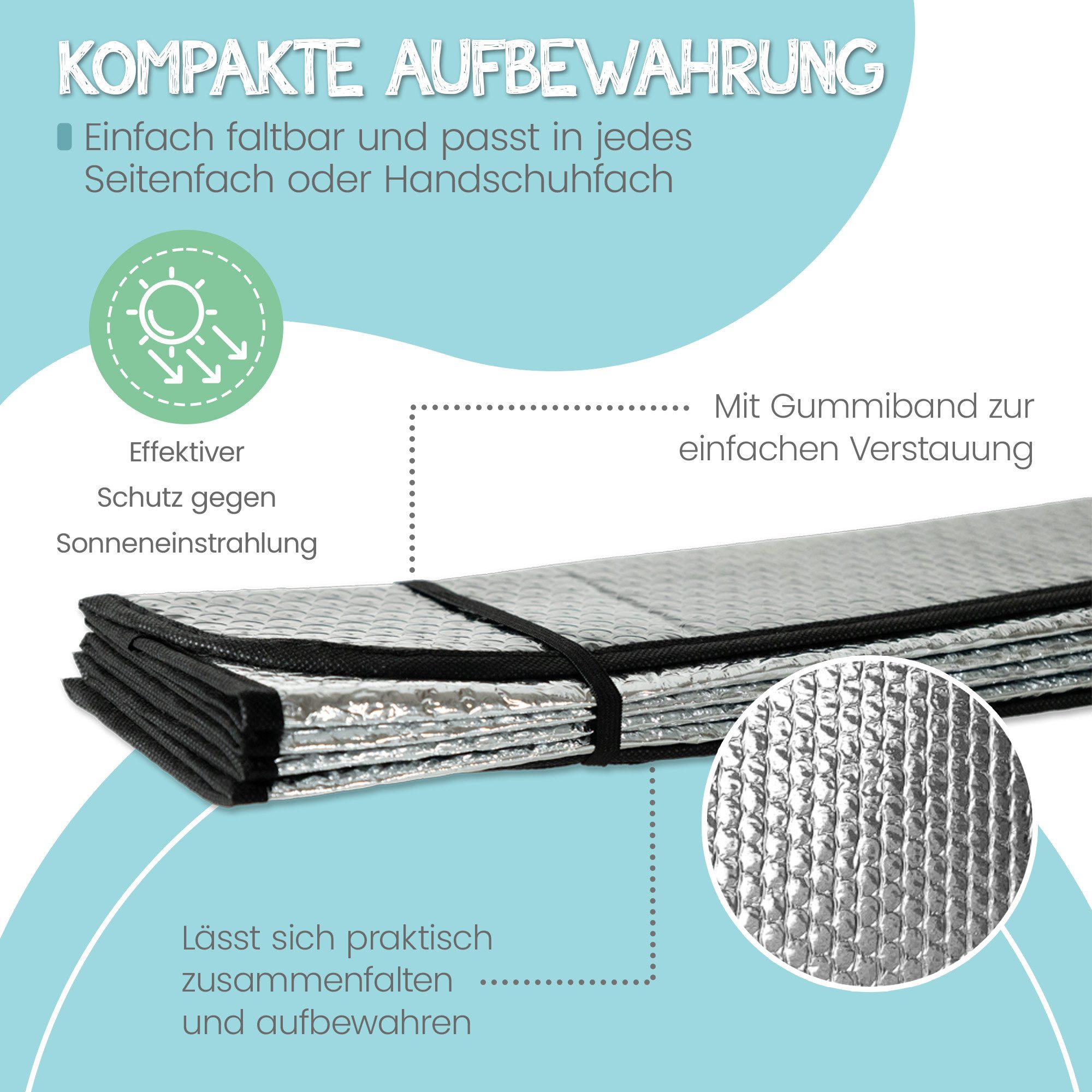 OKCars Frontscheibenabdeckung 130x70cm