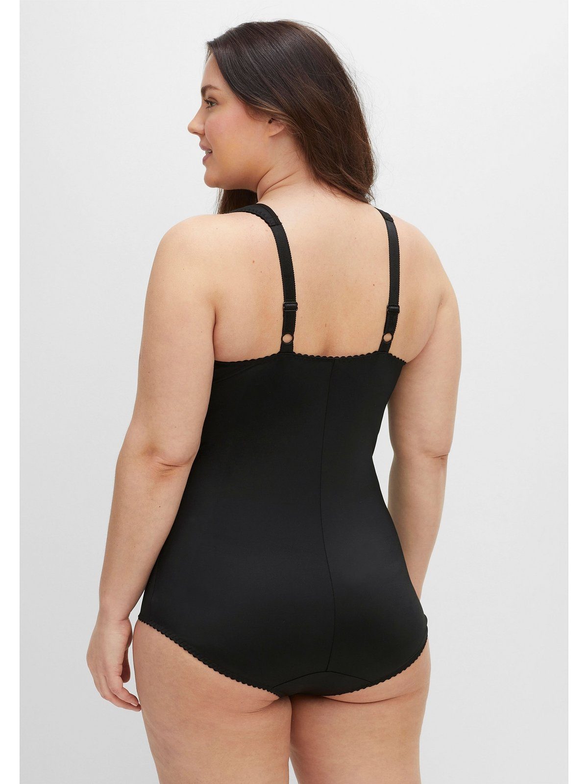 Sheego Body bügellos Große Größen mit Mesh-Details