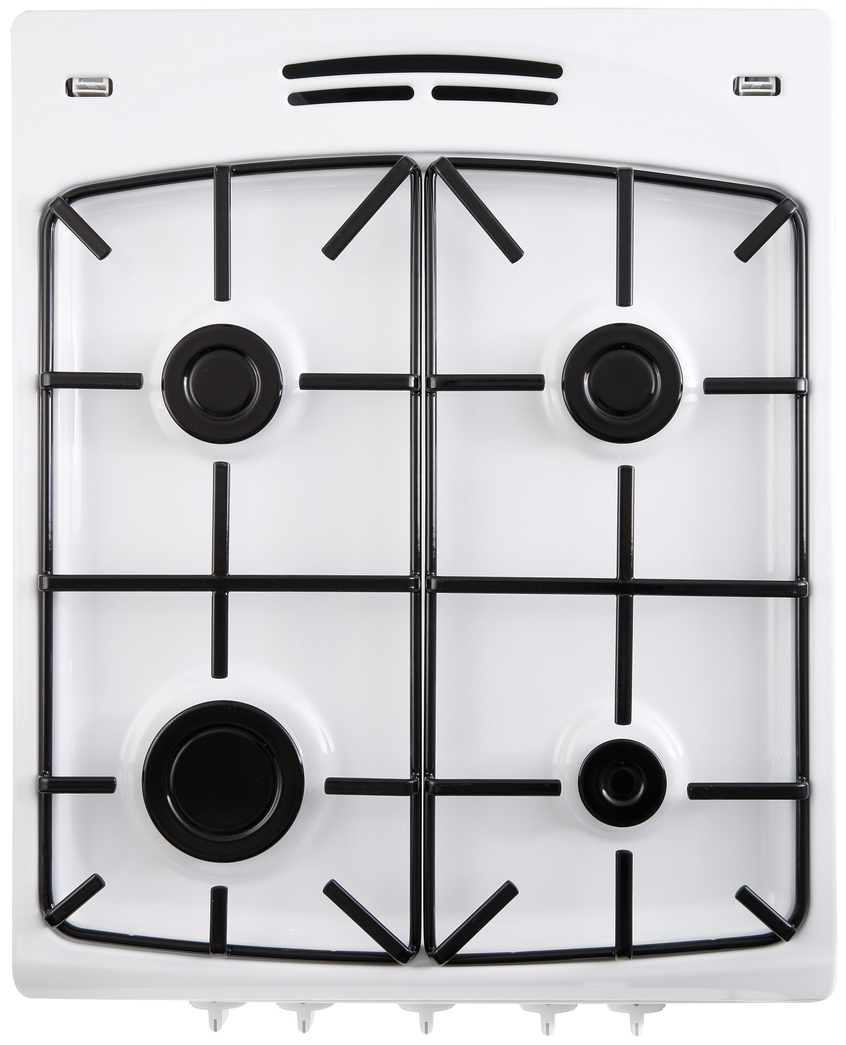 Amica Gas-Standherd SHGG 11559 W, Klassisches Kochen mit direkter Gasflamme und vertrauter Bedienung