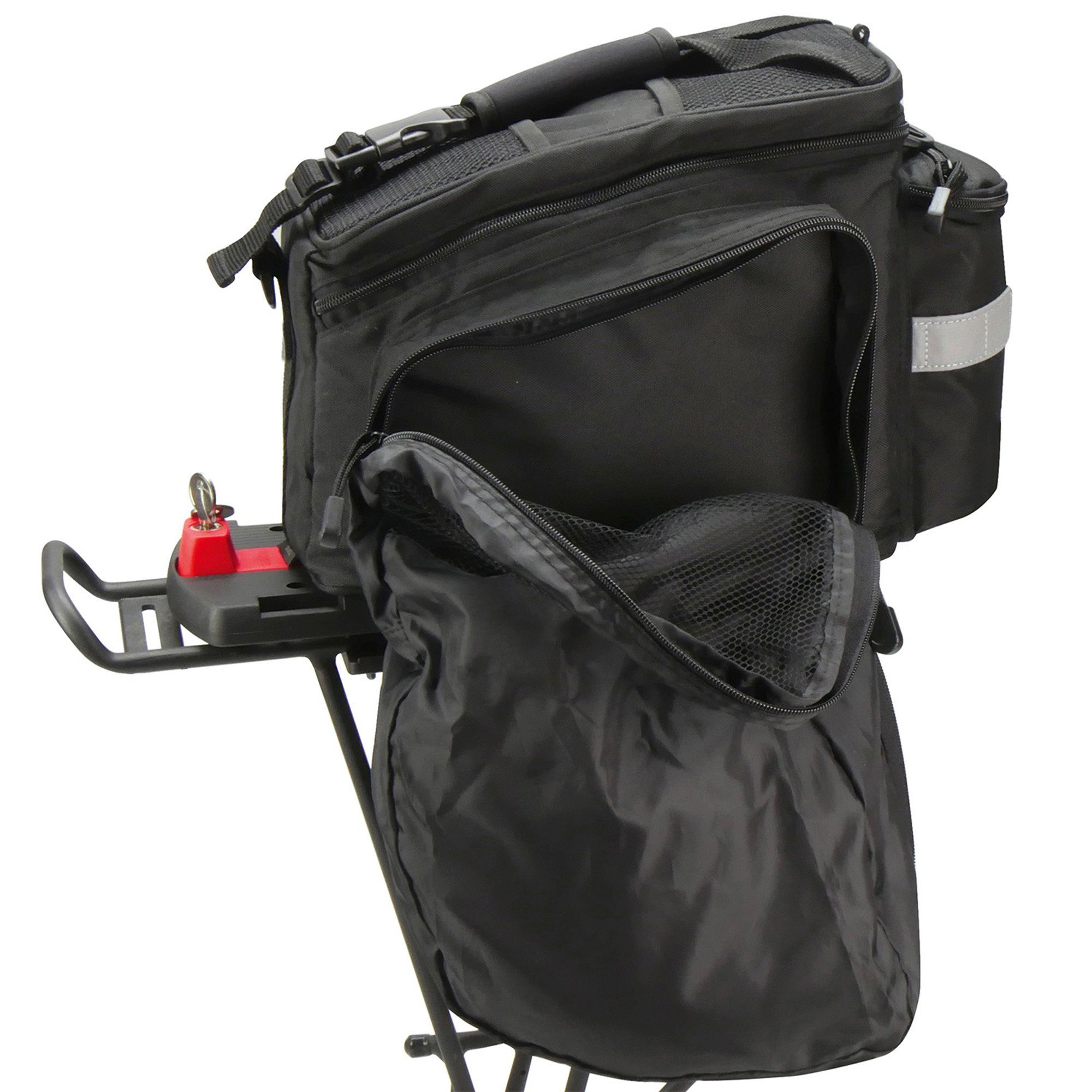Rixen & Kaul Fahrradkorb Rackpack 2 Plus (2-tlg), Fahrrad Tasche hinten für E Bike Gepäckträgertasche abnehmbar 12 Liter