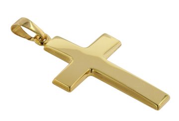 trendor Kreuzanhänger Kreuz Gold 585 (14 Karat) 24 mm