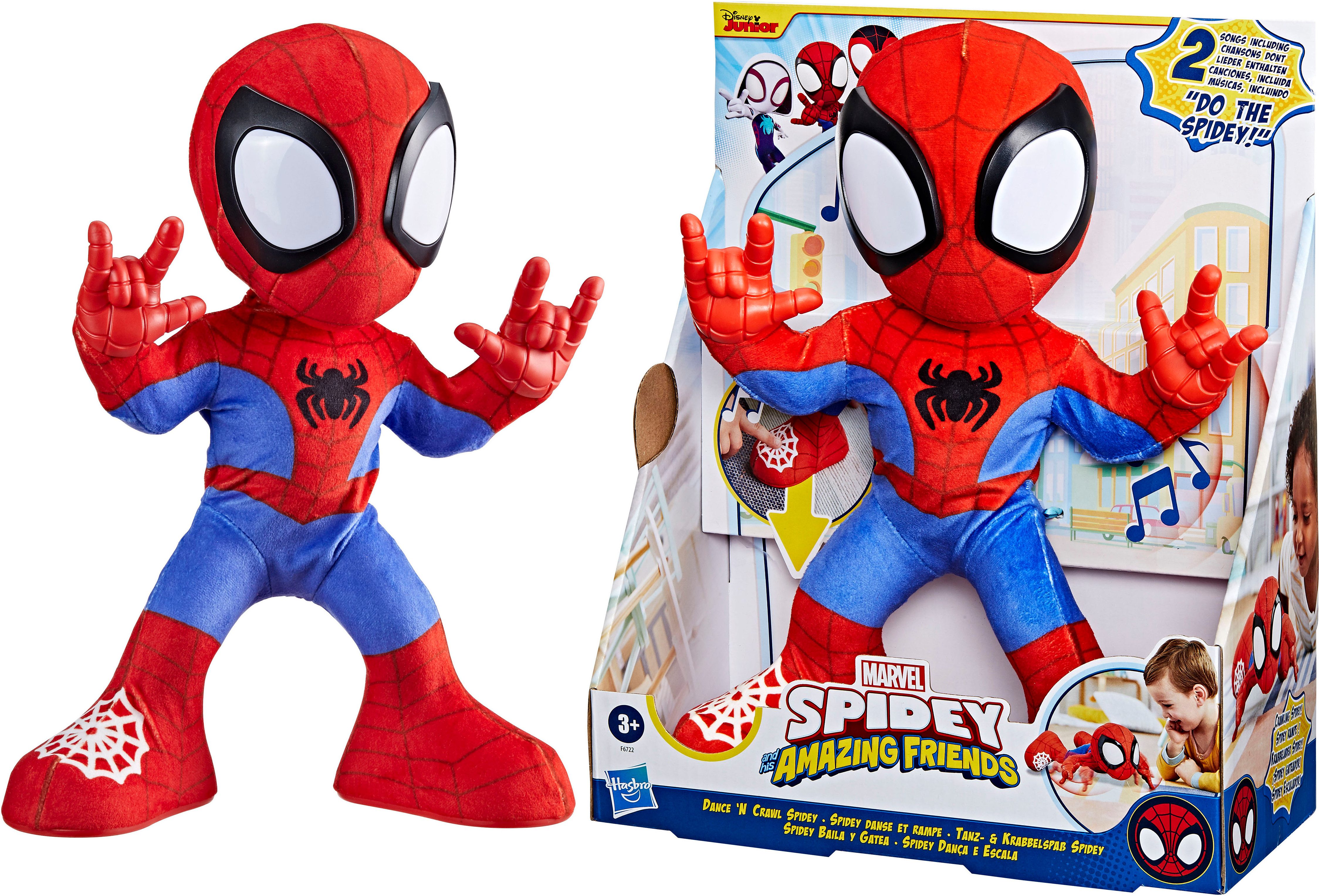Hasbro Plüschfigur Marvel Spidey und seine Super-Freunde Tanz- & Krabbelspa günstig online kaufen