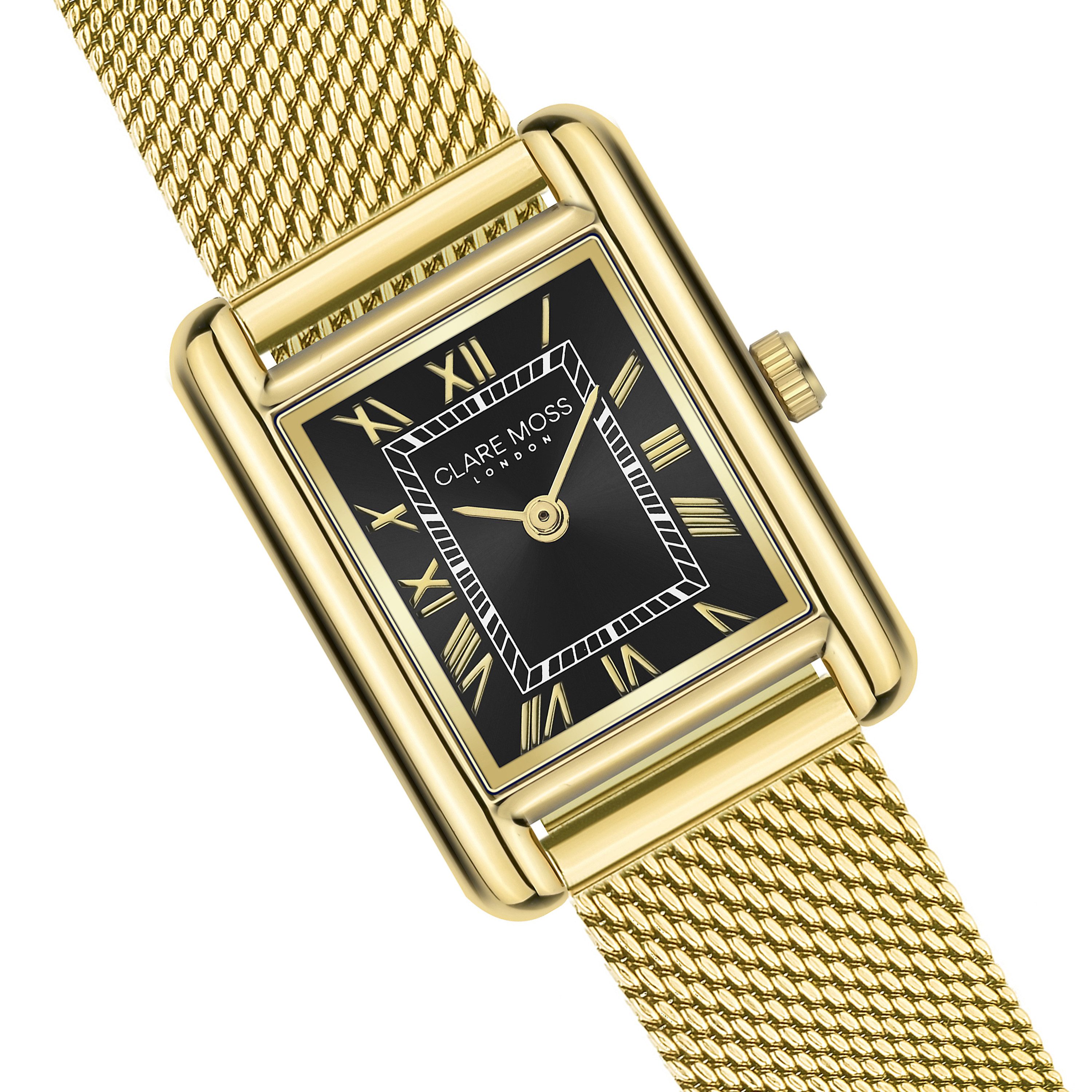 CLARE MOSS Quarzuhr CMD3-B034G Mimosa Gold Mesh