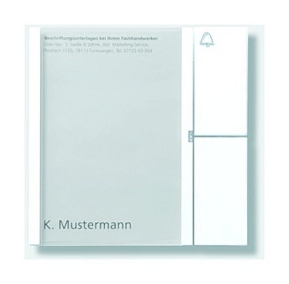 Siedle Gegensprechanlage, Klingelmodul 1+n-System 1RT weiß 99 x 99 x 27 mm