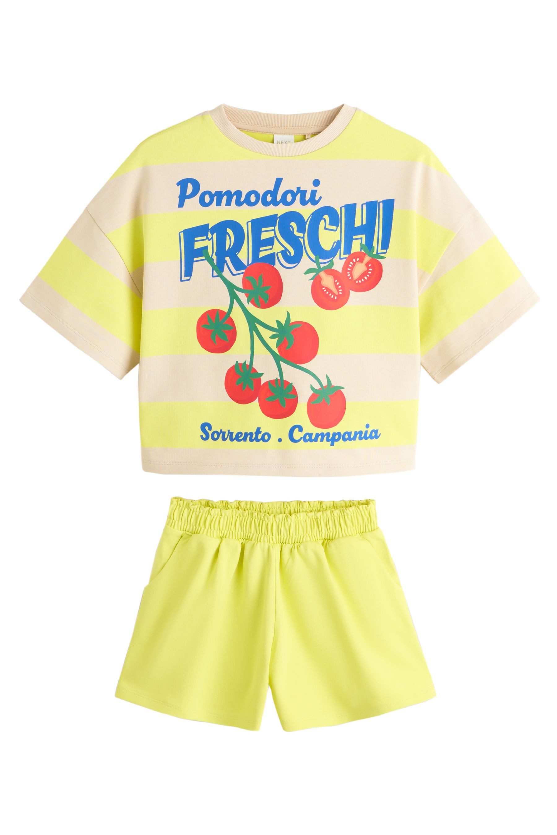 Next Shirt & Shorts Schweres T-Shirt und Shorts im Set (2-tlg)
